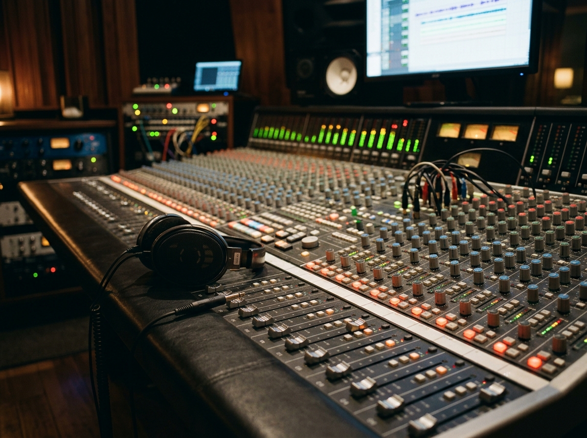 Analog Audio Mixing Console